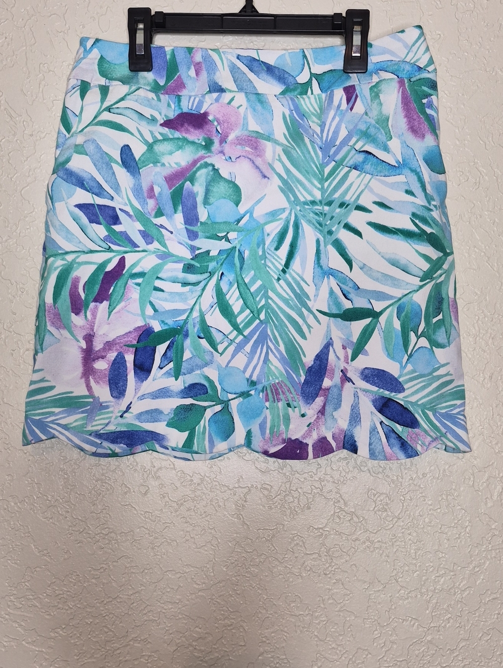 Casey Key Floral And Leaf Print Skort Size M